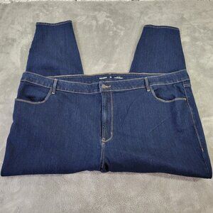 Old Navy Women 28 Short Plus Capri Jeans Super‎ Skinny Dark Wash Stretch CAP23E